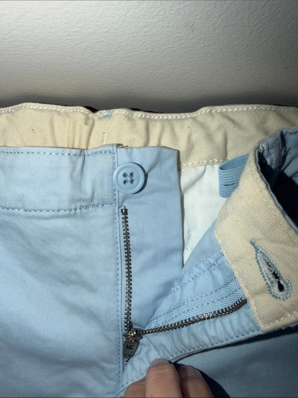 Boy’s Light Blue Cotton Chino Shorts